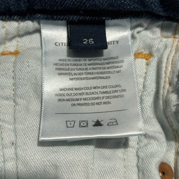 CITIZENS OF HUMANITY Sz 25 Jeans Libby Flare Button Fly Mid-Wash High Rise Denim - Picture 11 of 13